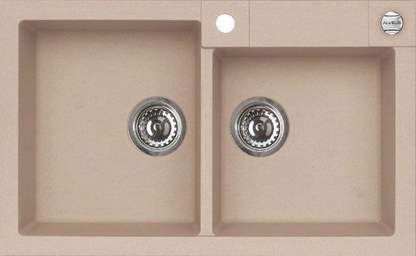 Мойка кухонная Alveus Rock Granital 90 beige 1090962 - 0