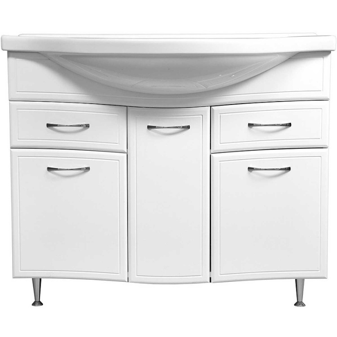 Тумба под раковину Stella Polar Концепт Эльбрус 100 белый SP-00000137 - 1