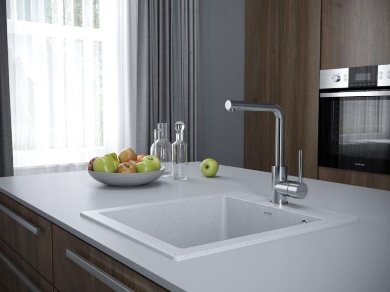 Смеситель Paulmark Honner для кухонной мойки, хром Ho212018-CR - 1