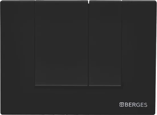 Система инсталляции для унитазов Berges Wasserhaus Novum 040245 с кнопкой смыва, черная - 4