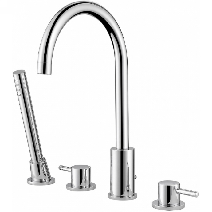 Смеситель на борт ванны Abber Wasser Kreis хром AF8113 - 0