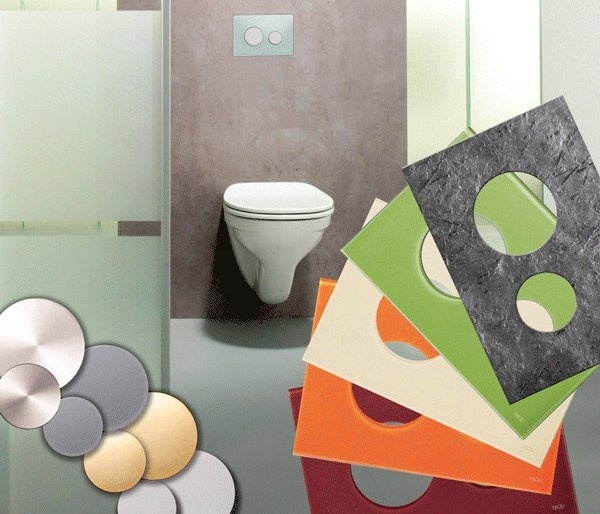 Кнопка смыва TECE Loop Modular кнопка черная, стекло на выбор 9240667 - 3