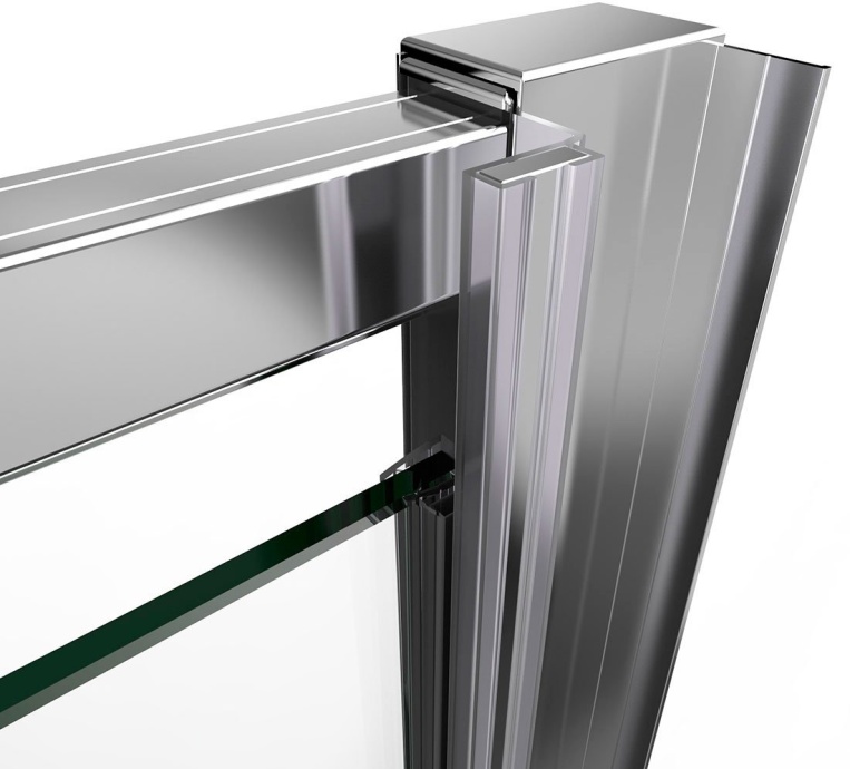 Душевая дверь в нишу Vincea Intra VDP-1I7080CL 70/80 см, стекло прозрачное, хром - 2