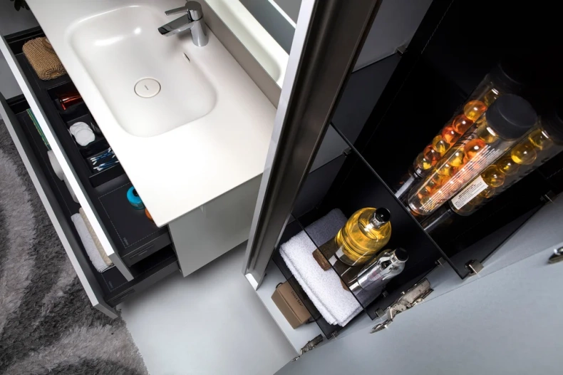 Шкаф-пенал Armadi Art Vallessi 35 подвесной белый глянец 836-W - 3