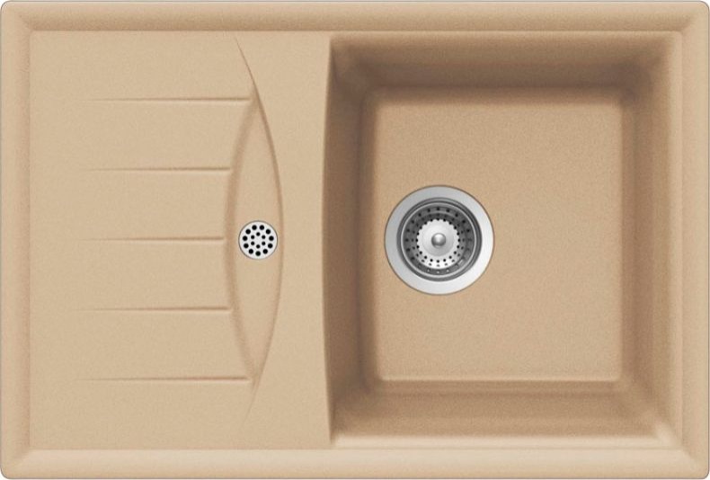 Мойка кухонная Schock Genius 45D Small (D-100S) лунный камень 700258 - 0