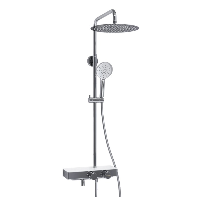 Душевая система WasserKraft 30 с термостатом хром A113.116.127.CH Thermo - 0