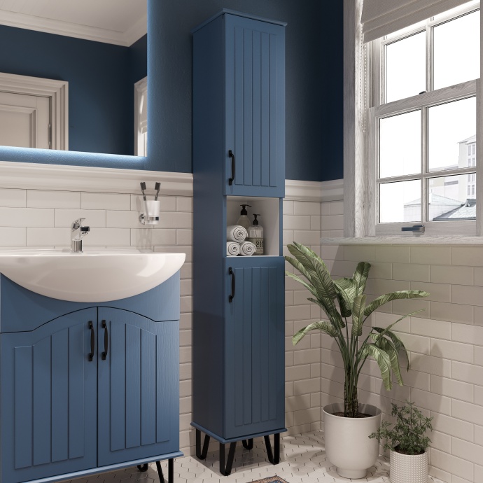 Шкаф-пенал DIWO Сочи 30, синий 00-00001268 - 2