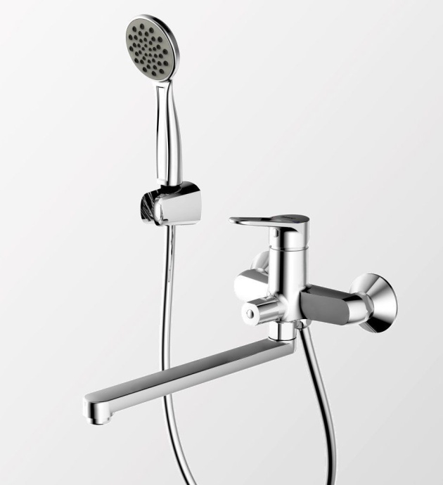 Смеситель Bravat Eco-D F693158C-LB  с длинным изливом - 2