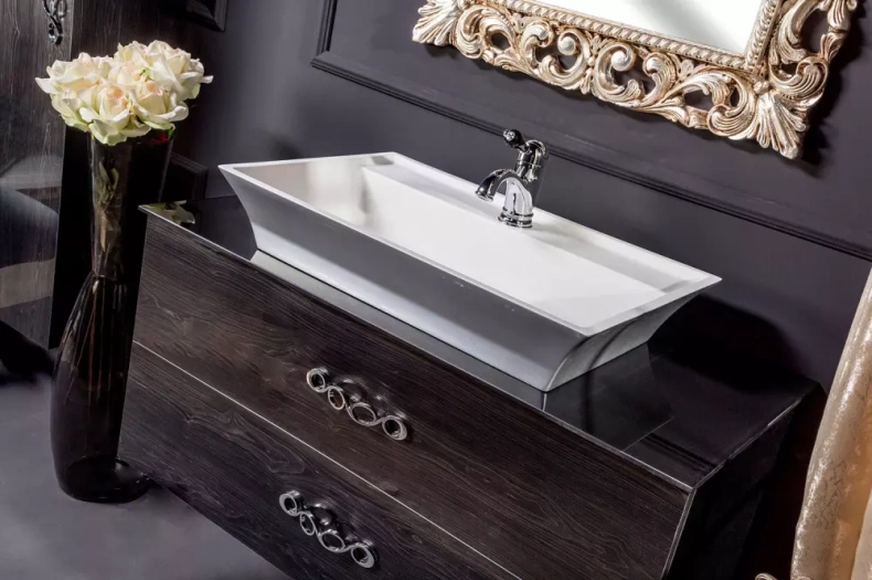 Тумба под раковину Armadi Art NeoArt 110 темное дерево 831-110-BW - 1