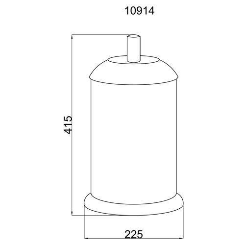 Ведро для мусора Boheme Murano золото с коричневым 10914-CH-G - 1