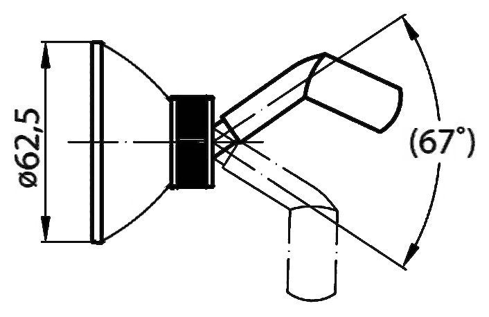 Держатель ручного душа Cezares Articoli Vari хром CZR-C-SO-01 - 2