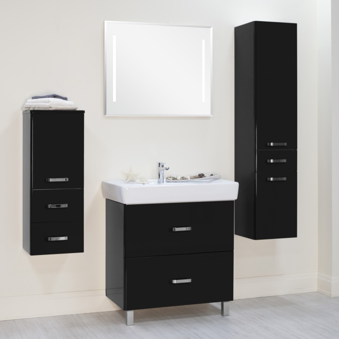 Мебель для ванной Акватон Америна Н 80 черная - 0