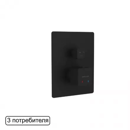 Смеситель для душа встраиваемый Excellent Keria черный матовый AREX.2048BL - 0