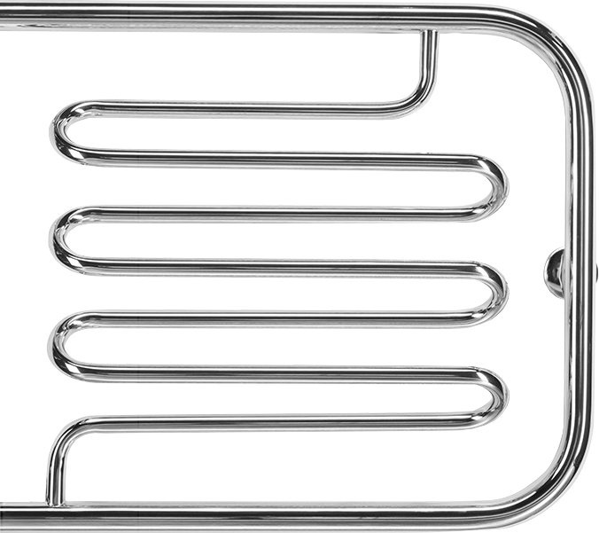 Водяной полотенцесушитель Terminus Фокстрот Лиана 500x600 Хром 4620768880988 - 0