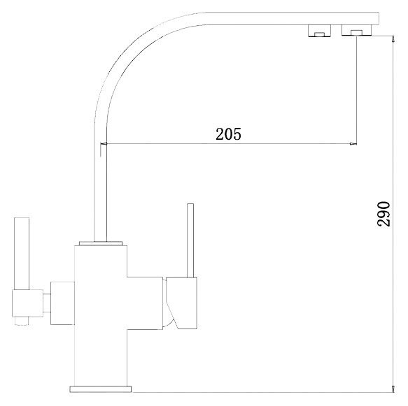 Смеситель Zorg Clean Water ZR 332 YF для кухонной мойки - 1