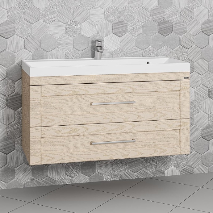 Тумба с раковиной Санта Венера 100 светлое дерево - 0