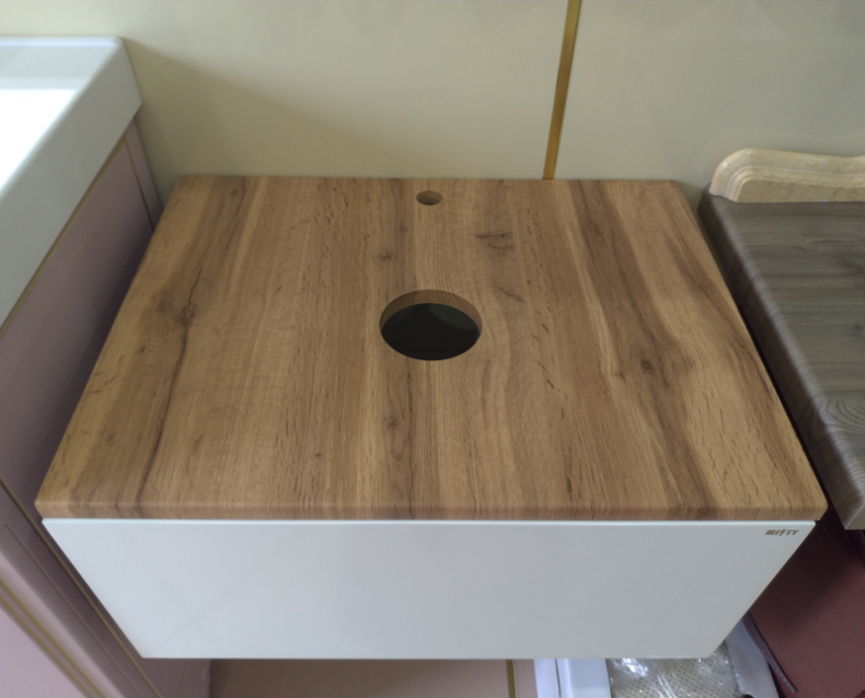 Тумба под раковину Misty Ива 80 белая - светлое дерево П-Ива-01080-951Я - 3