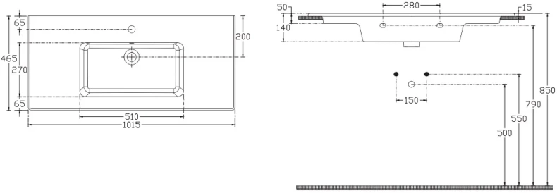 Раковина накладная Allen Brau Fantasy Flat 102x47 белый 4.11014.20 - 2