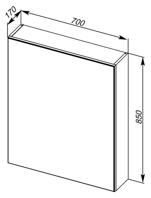 Зеркало-шкаф Aquanet Мадейра 70 00183065 - 6