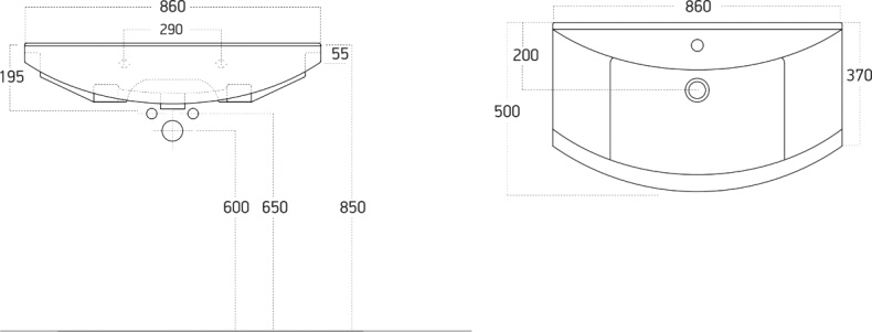 Раковина STWORKI 85 6085-KL - 5