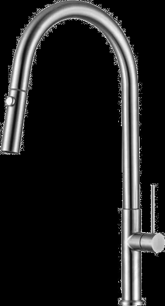 Смеситель для кухни Allen Brau Sprungfeder сталь матовый 5.60002-SS - 0