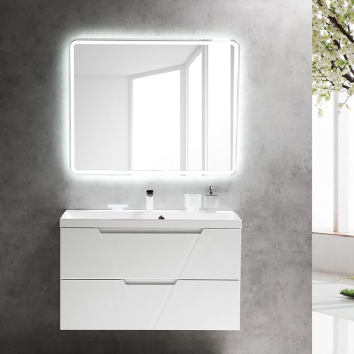 Тумба под раковину BelBagno Vittoria 100 белый матовый VITTORIA-1000-2C-SO-BO-P - 9