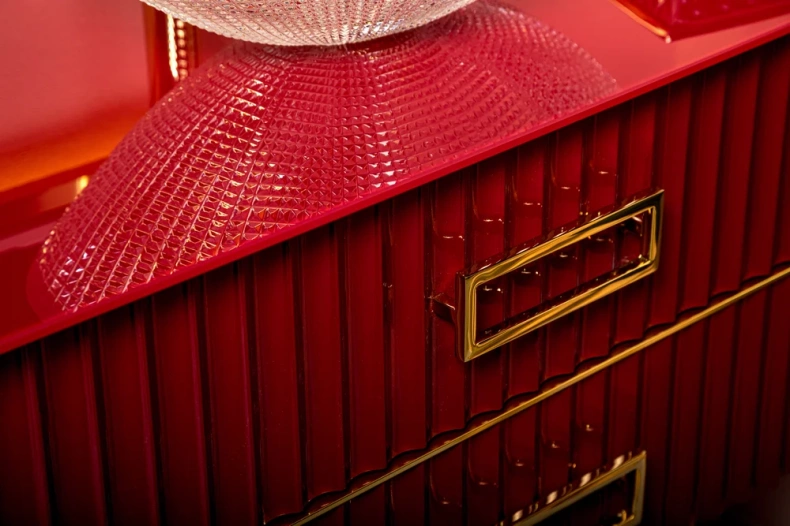 Тумба под раковину чашу Boheme Armadi Art Monaco 100 бордо глянец - золото 867-100-RG - 1