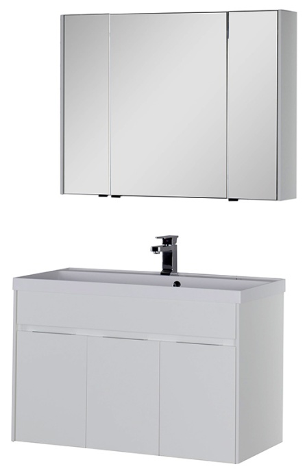 Зеркало-шкаф Aquanet Латина 100 белый 179636 - 3