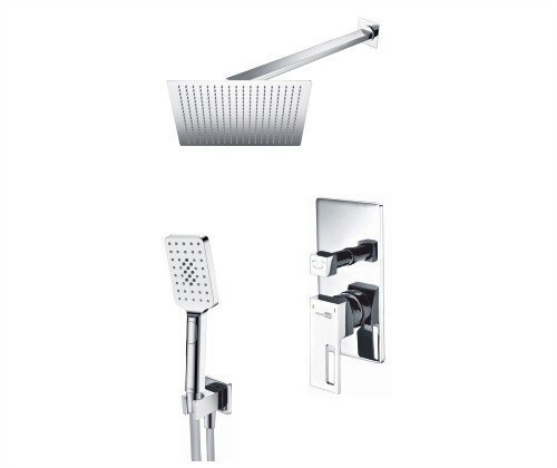 A16590 Встраиваемый комплект для душа с верхней душевой насадкой и лейкой - 0
