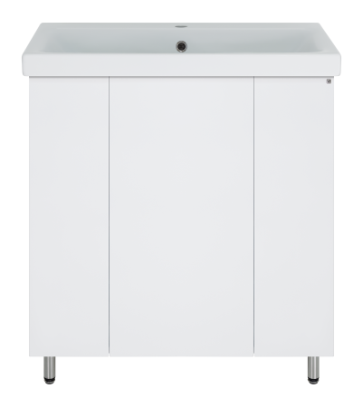 Тумба под раковину напольная Misty Лира 80 белая глянцевая Пр-Лир06080-50 - 1