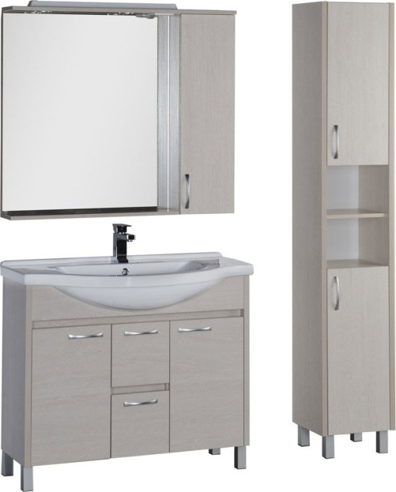 Зеркало Aquanet Донна 100 беленый дуб 169184 - 2