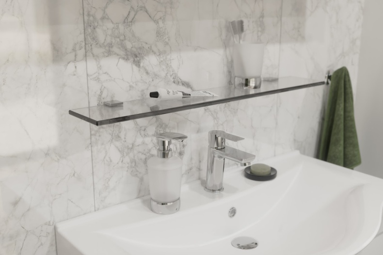 Полка STWORKI Glass Shelf 70 полкодержатели хром 3GW258TTKK000 - 2