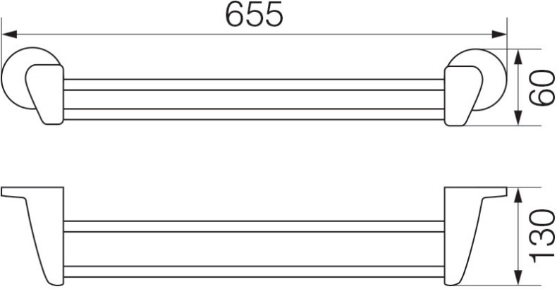 Полотенцедержатель Veragio Oscar OSC-5222.CR хром - 1