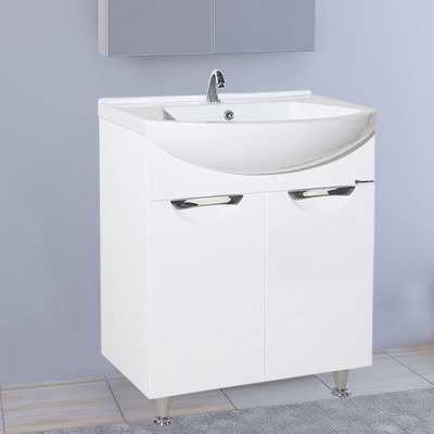 Тумба с раковиной Bellezza Альфа 55 белая - 0