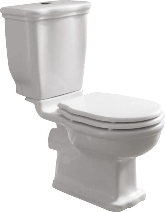 Унитаз-компакт BelBagno Boheme, горизонтальный выпуск - 0