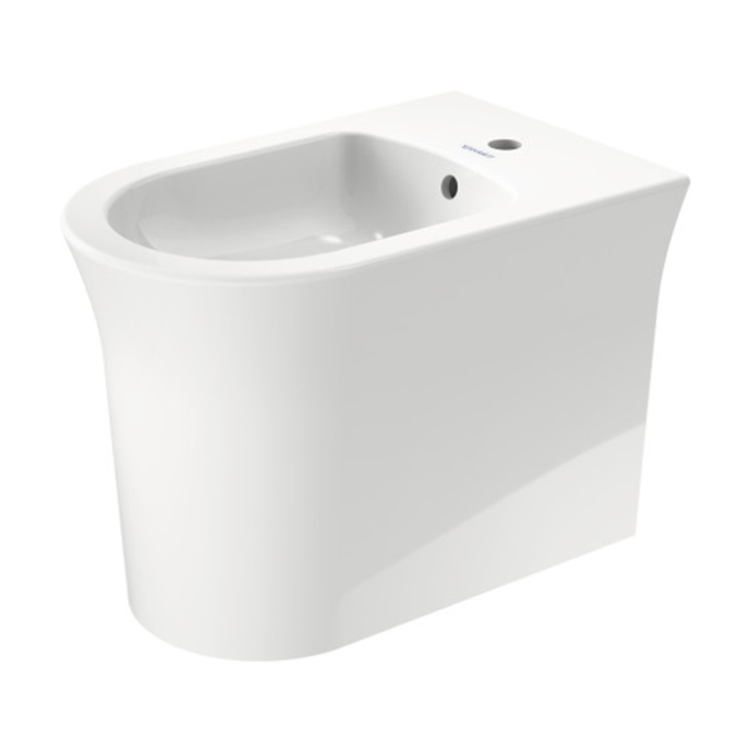 Duravit White Tulip Биде напольное 370x580х420 мм, с переливом, с 1 отв под смеситель, цвет: белый 2293100000 - 5