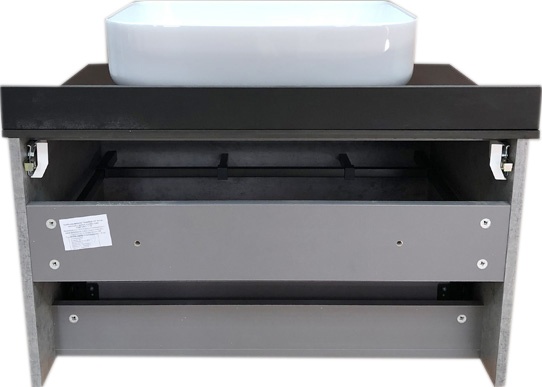 Тумба с раковиной Comforty Эдинбург 75 бетон светлый 00004149066 - 5