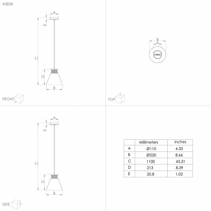 Подвесной светильник Eglo ПРОМО Twicken 43838 - 2