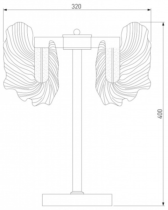 Настольная лампа декоративная Bogate's Farfalla 80509/1 - 4