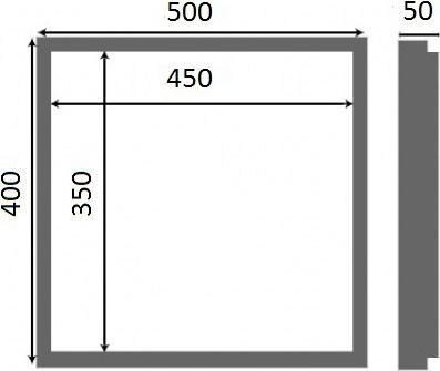 Люк настенный Люкер К 40x50 - 6