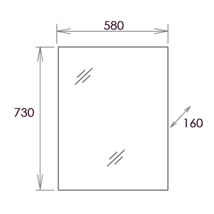 Зеркало-шкаф Onika Венеция 58 белый  205843 - 2