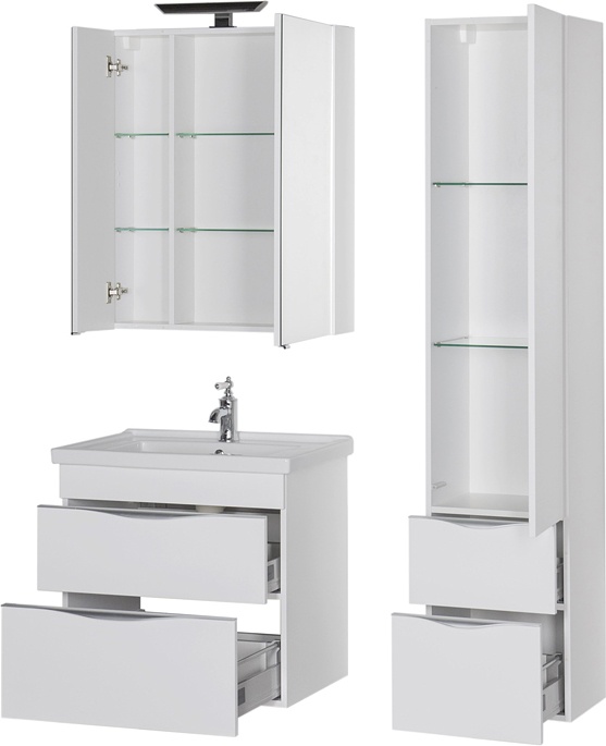 Тумба с раковиной Aquanet Эвора 70 белая 184307 - 6