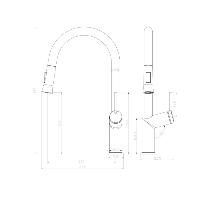 Смеситель Lemark Minima для кухонной мойки LM3850C - 1