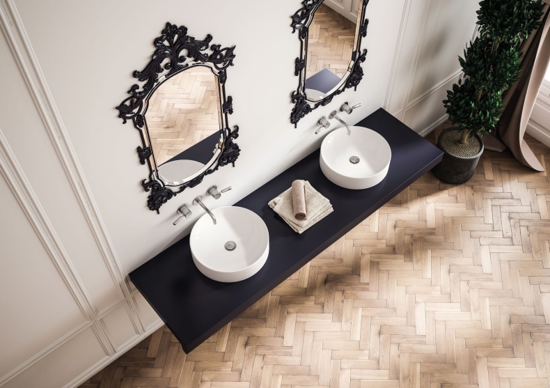 Раковина STWORKI накладная 43 3043-KL белый глянец - 5