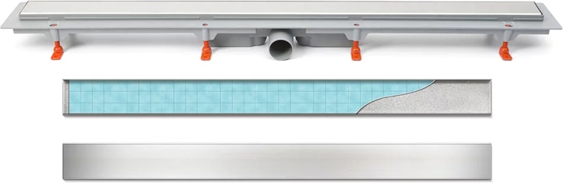 Душевой лоток Veconi Klasik 850 хром глянцевый V850K - 2