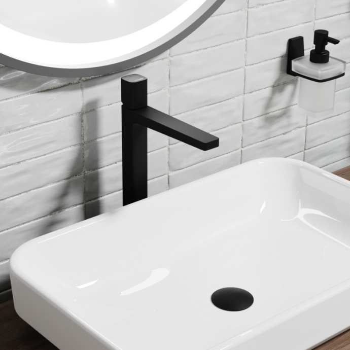 Смеситель для раковины WasserKRAFT Nuthe черный матовый 9103H - 1