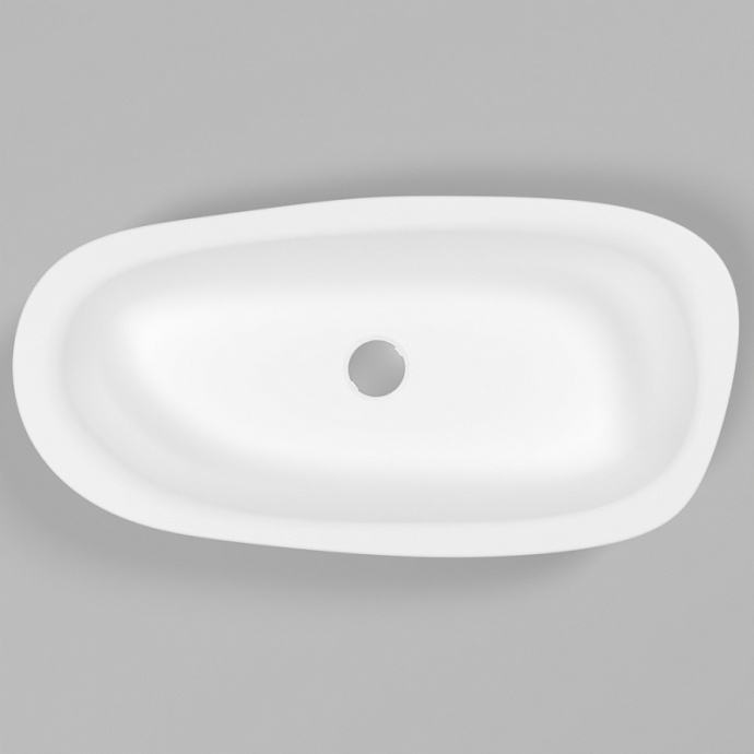 Раковина накладная Whitecross Moonstone E 70х35 белая матовая 0731.070035.200 - 0