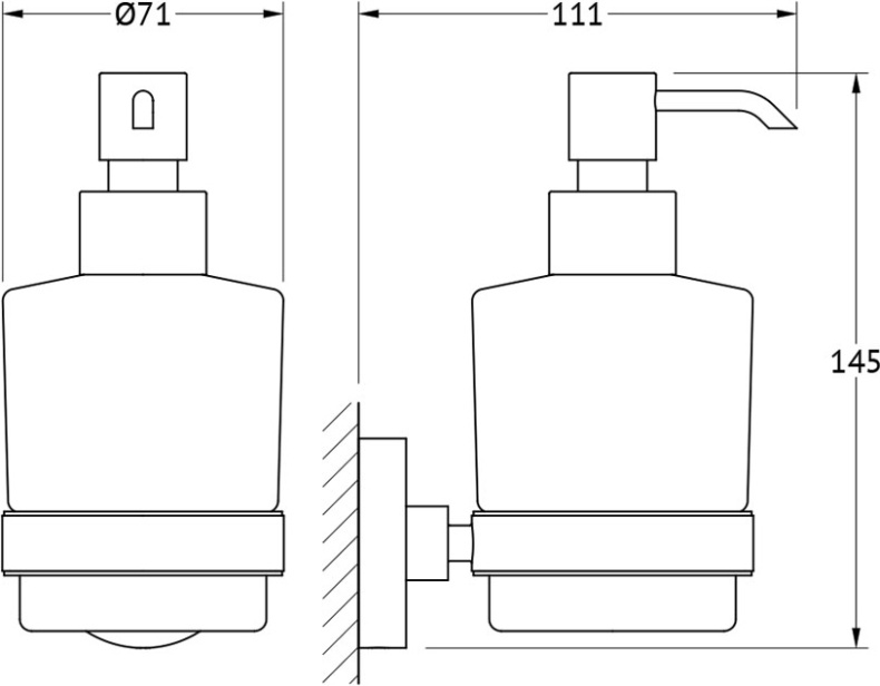 Дозатор для жидкого мыла Artwelle Harmonie  HAR 015 - 1