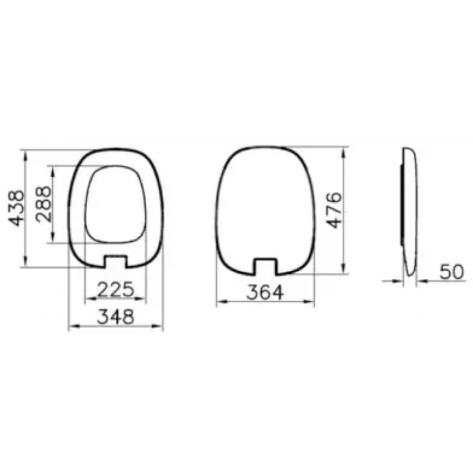 Сиденье для унитаза Vitra Plural белое 126-003-009 - 1