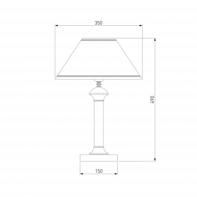 Настольная лампа декоративная Eurosvet Lorenzo 60019/1 венге - 1